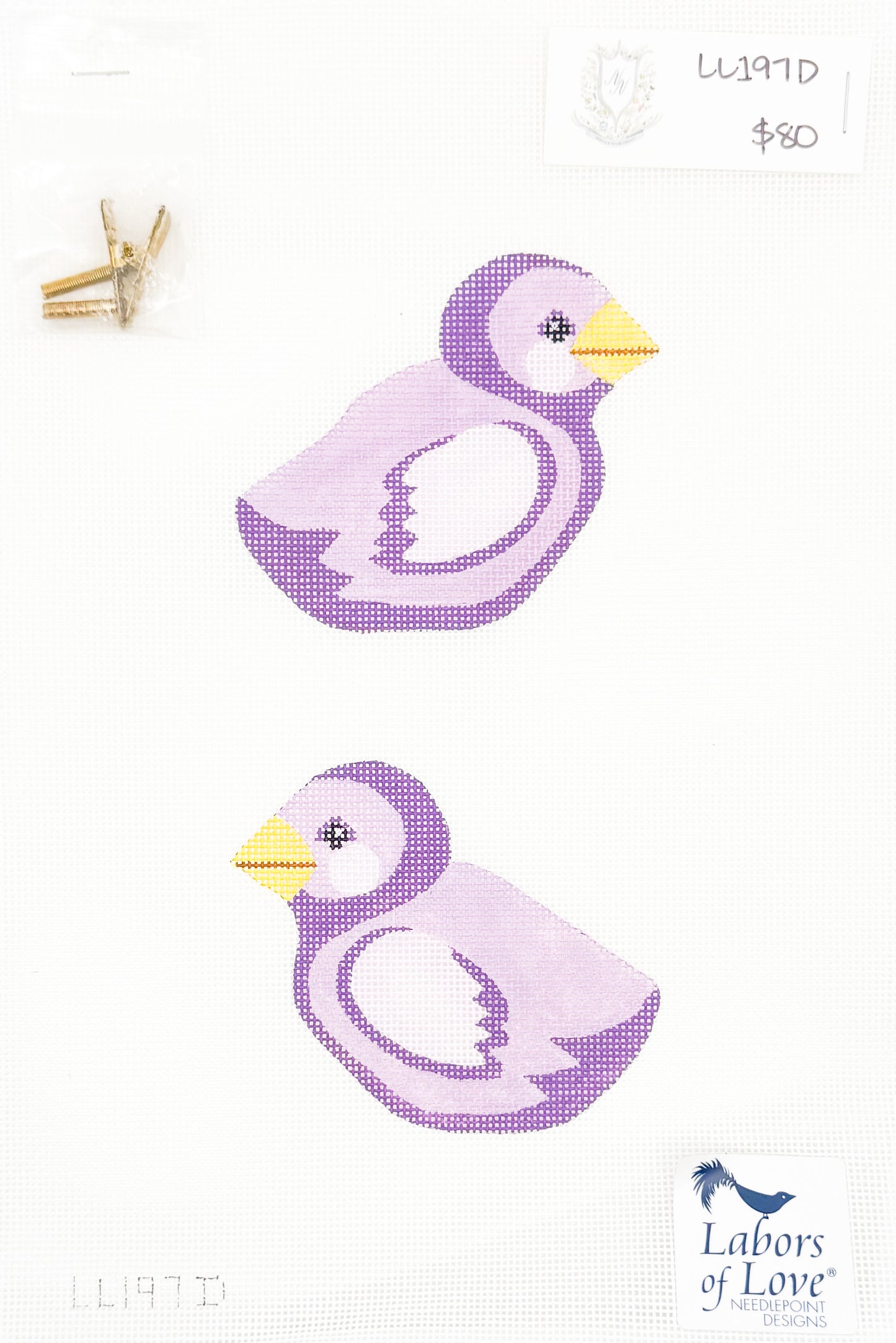 Purple Chick Clip-On (two sided)