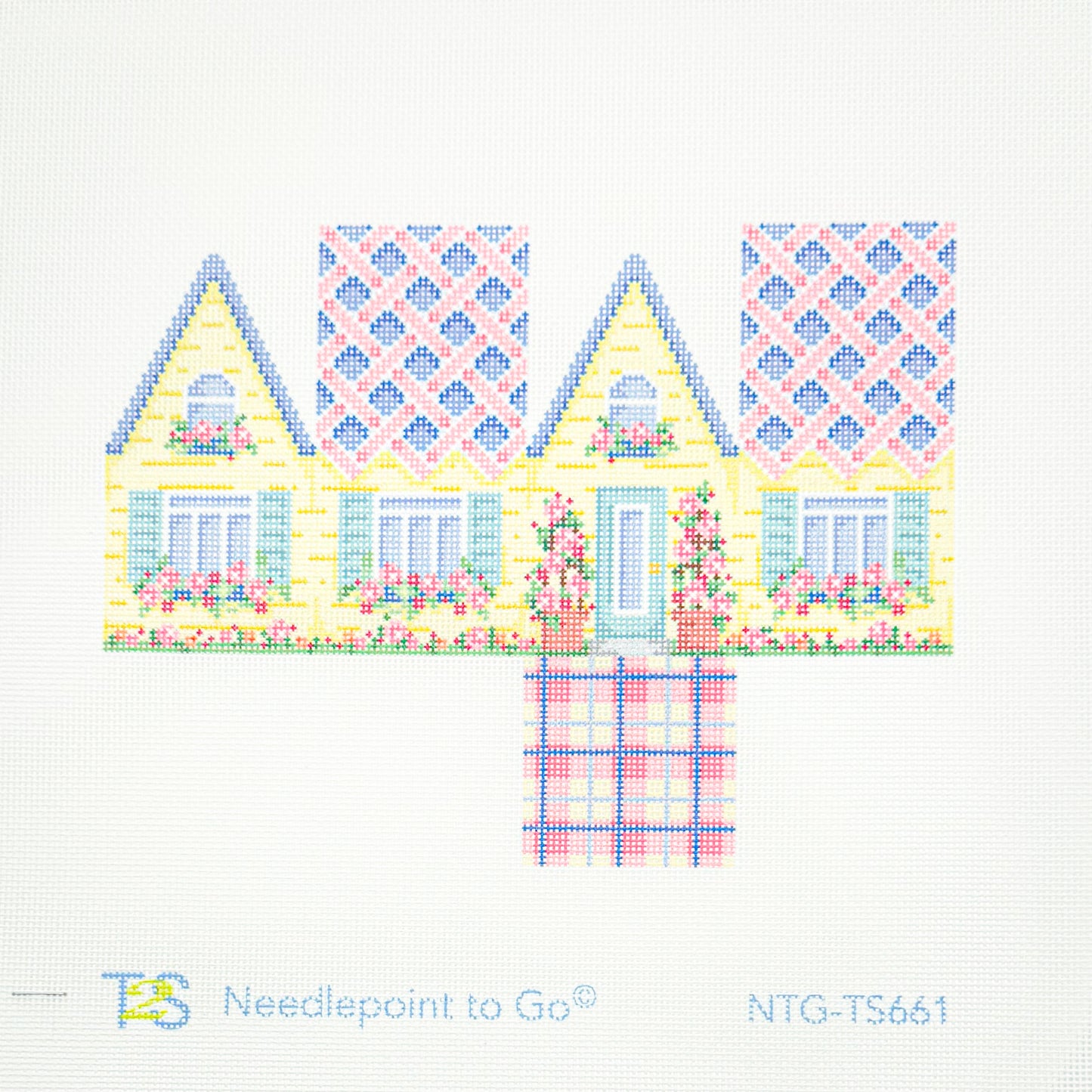 Rose Pink + Yellow 3D Easter Cottage