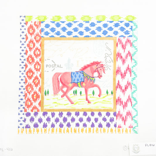 Coral Horse Exotic Collage