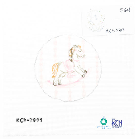Pink Rocking Horse Round