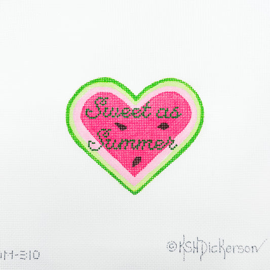 Sweet as Summer Watermelon Heart