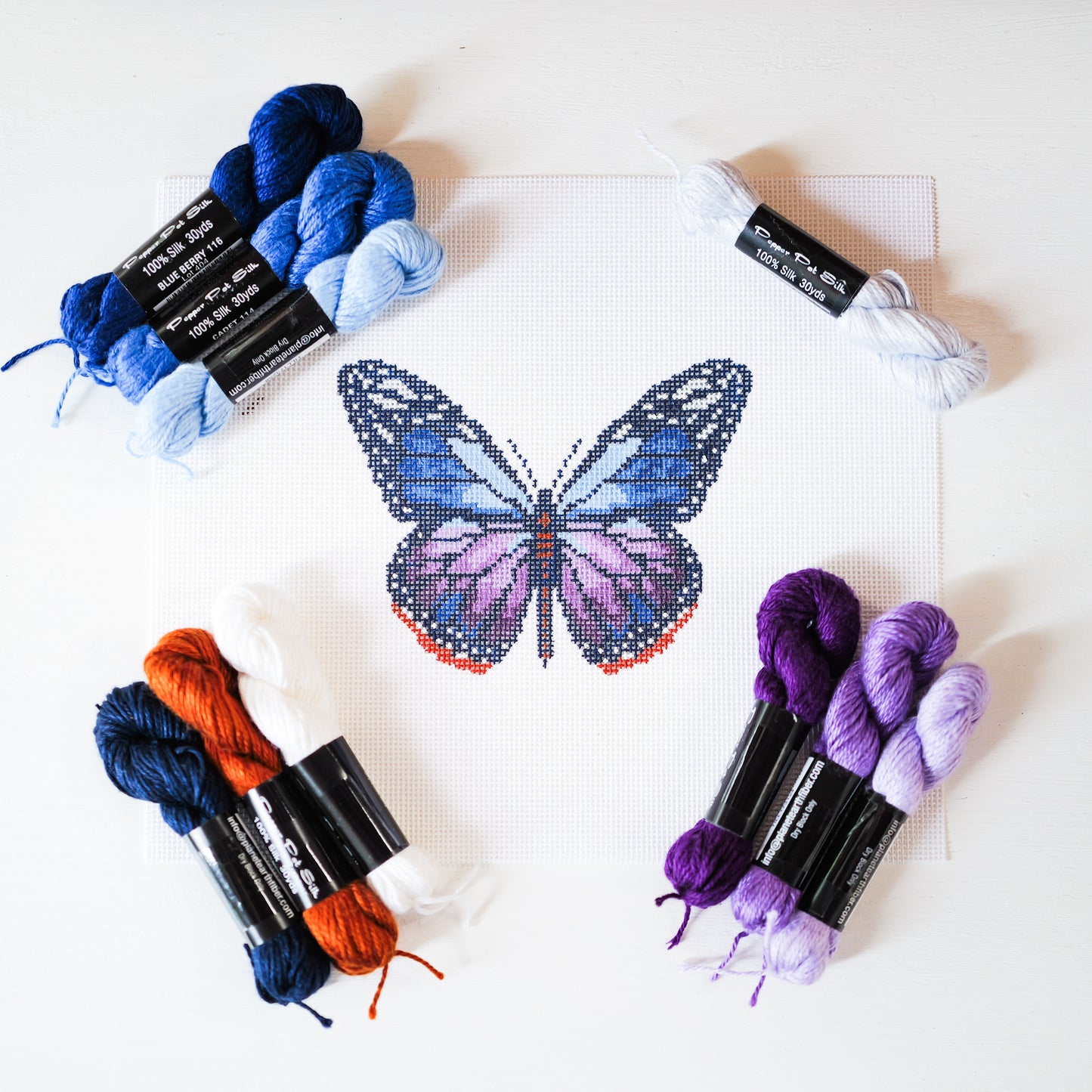 Purple Monarch Butterfly Ornament