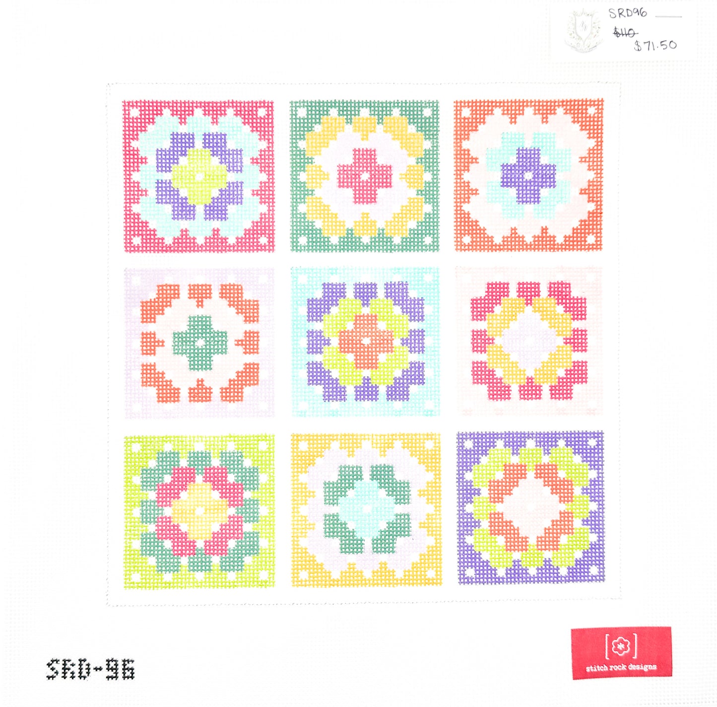 Granny Square Pillow