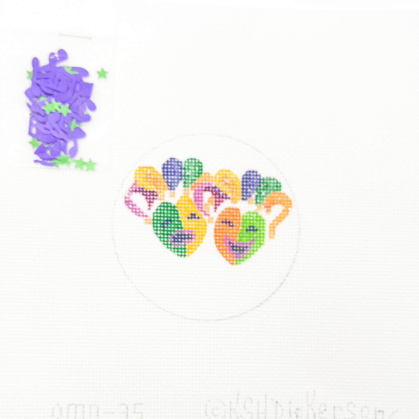 Mardi Gras Masks Snow Globe with Confetti