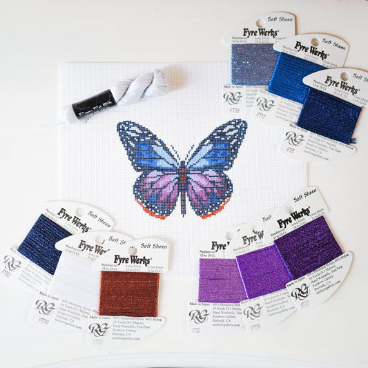 Purple Monarch Butterfly Ornament