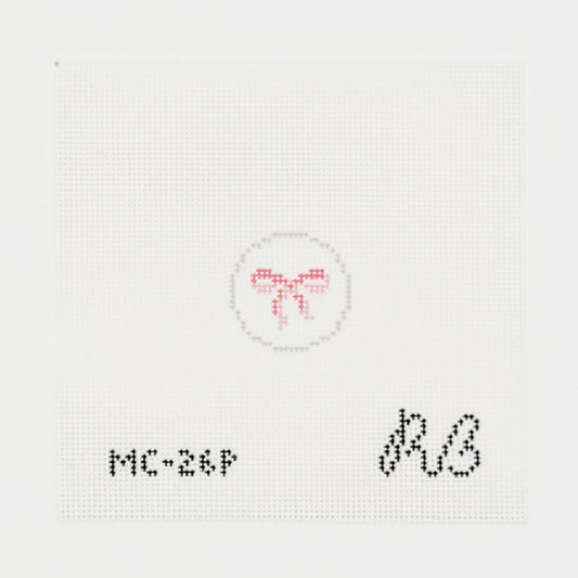 Mini Bebe Pink Bow Key Fob Insert