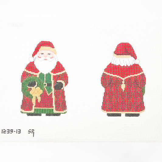 Santa with Wreath (double-sided)