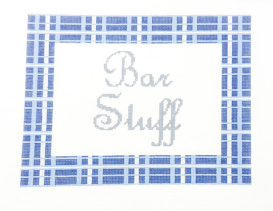 Bar Stuff in Blue Plaid
