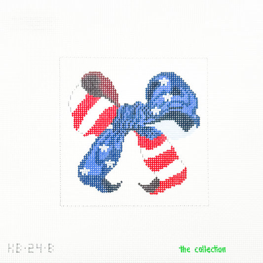 Mini Patriotic Bow 5” Square