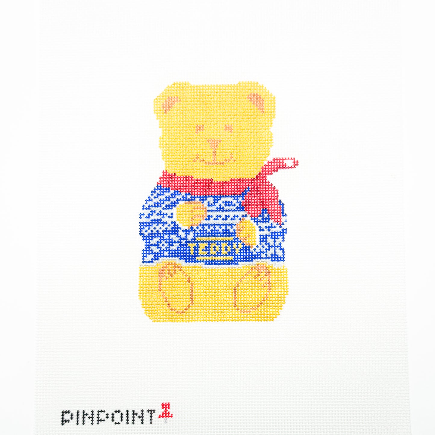 Chocolate Teddy Bear - Blue Sweater