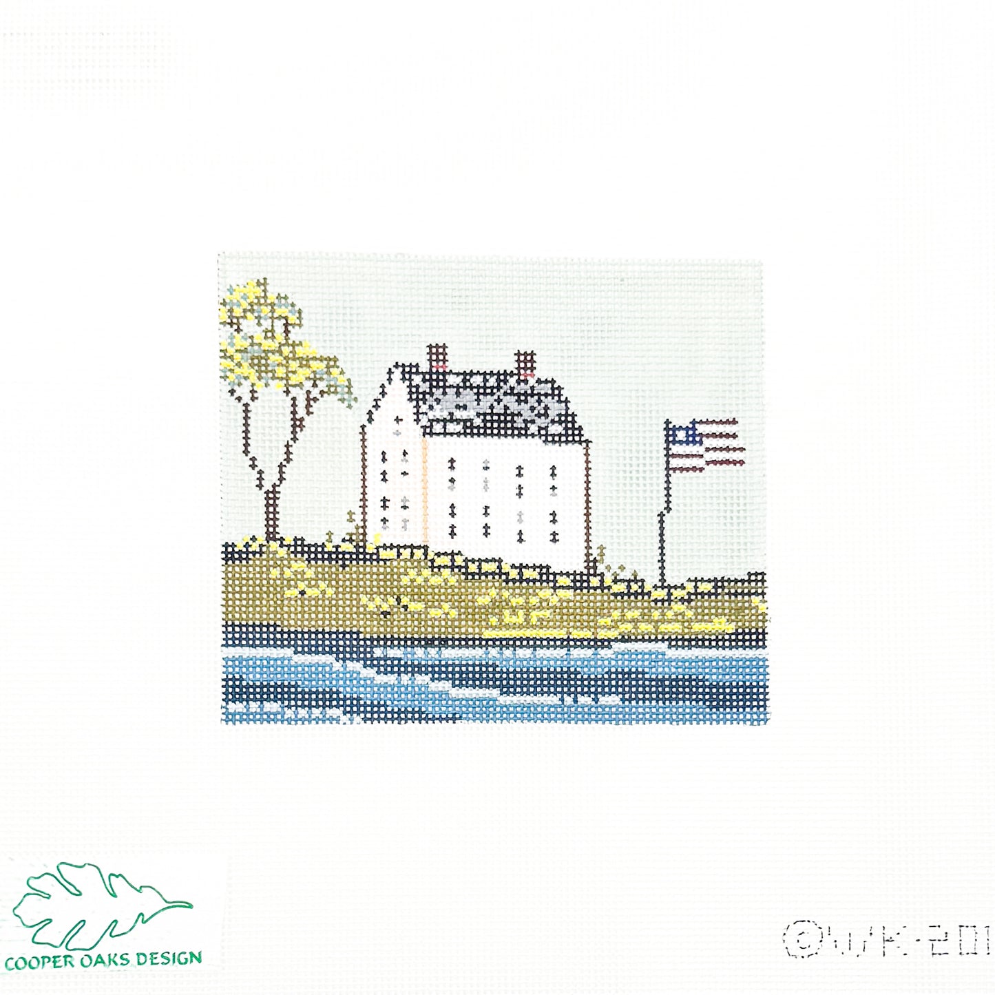 House with American Flag