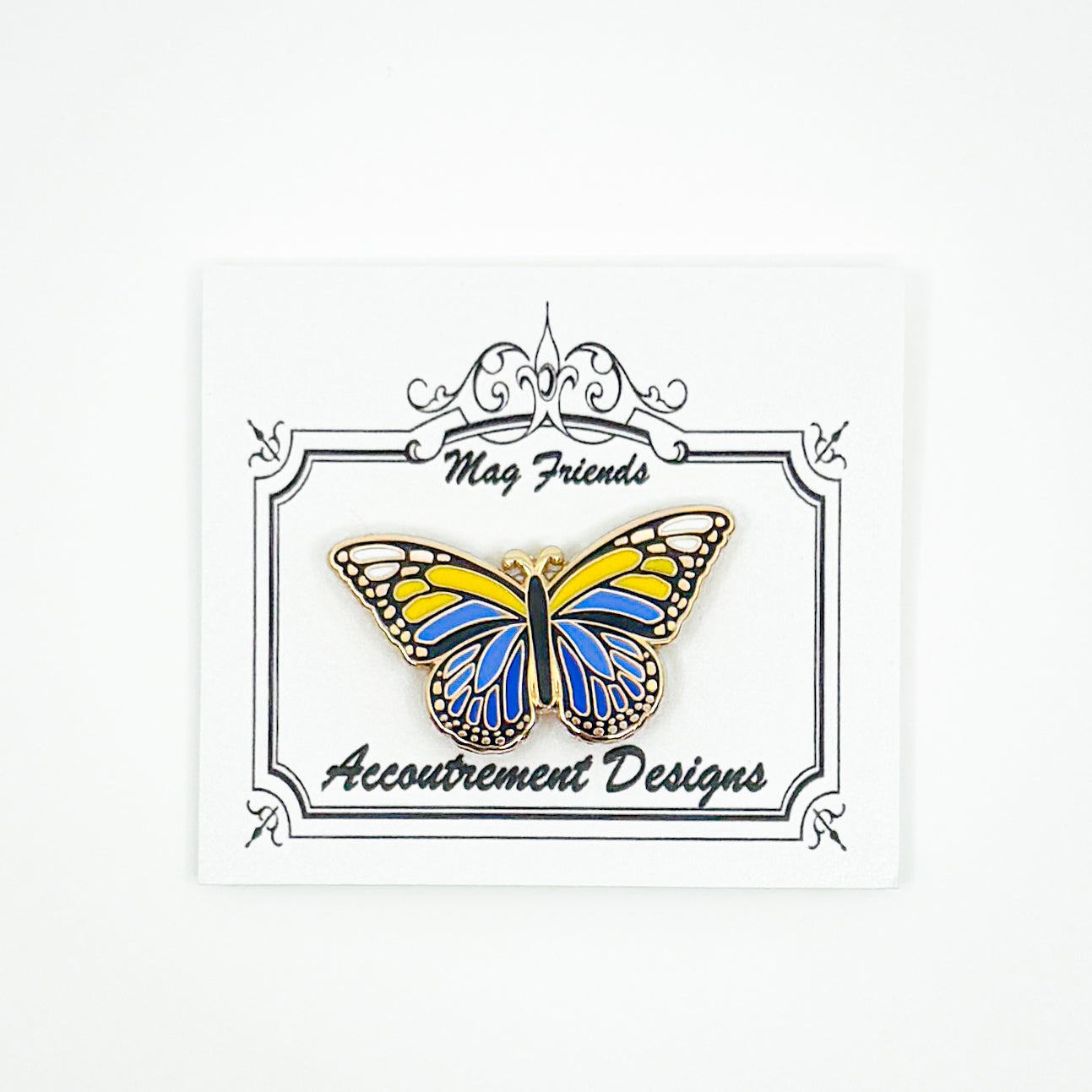 Yellow + Blue Butterfly Needle Minder