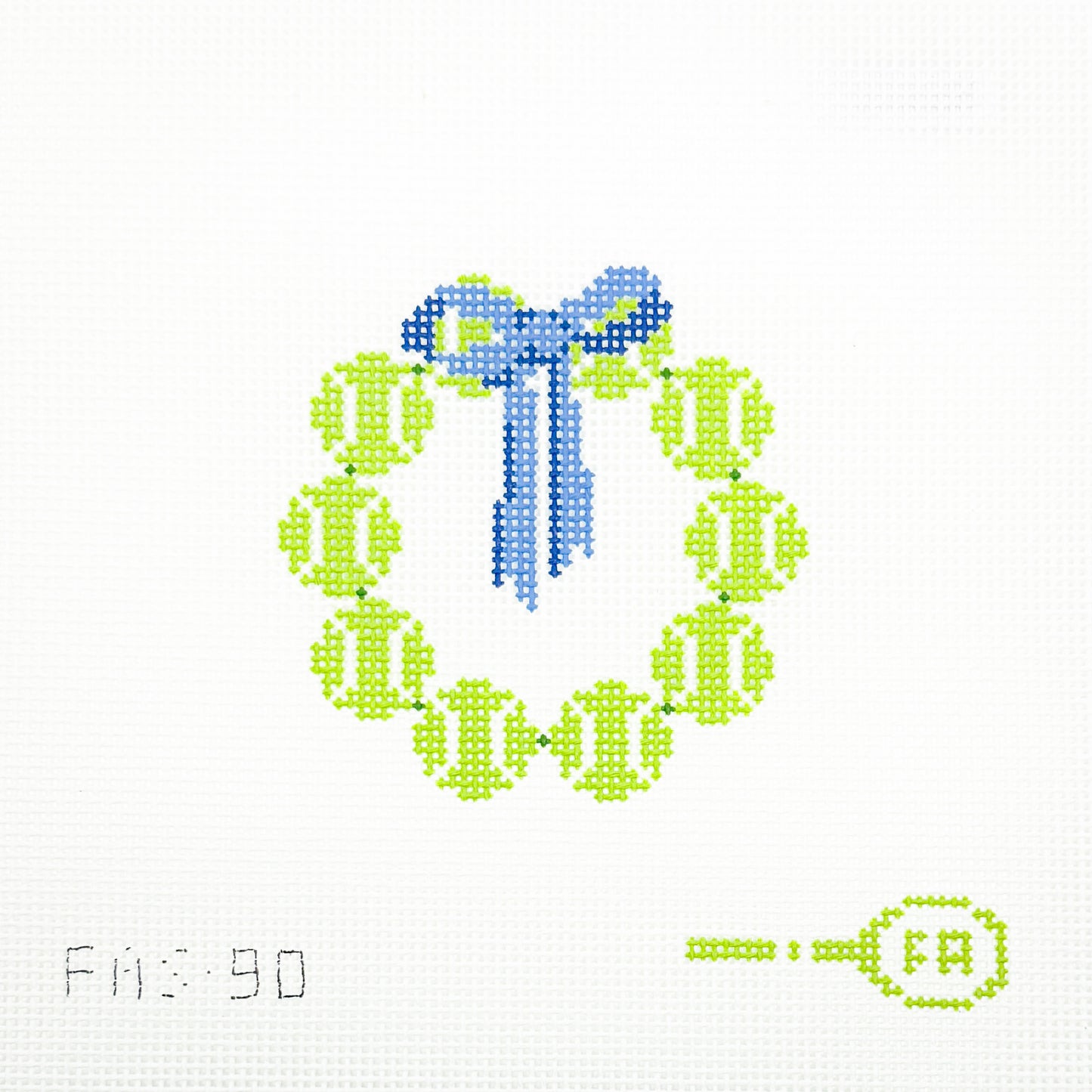 Tennis Ball Wreath