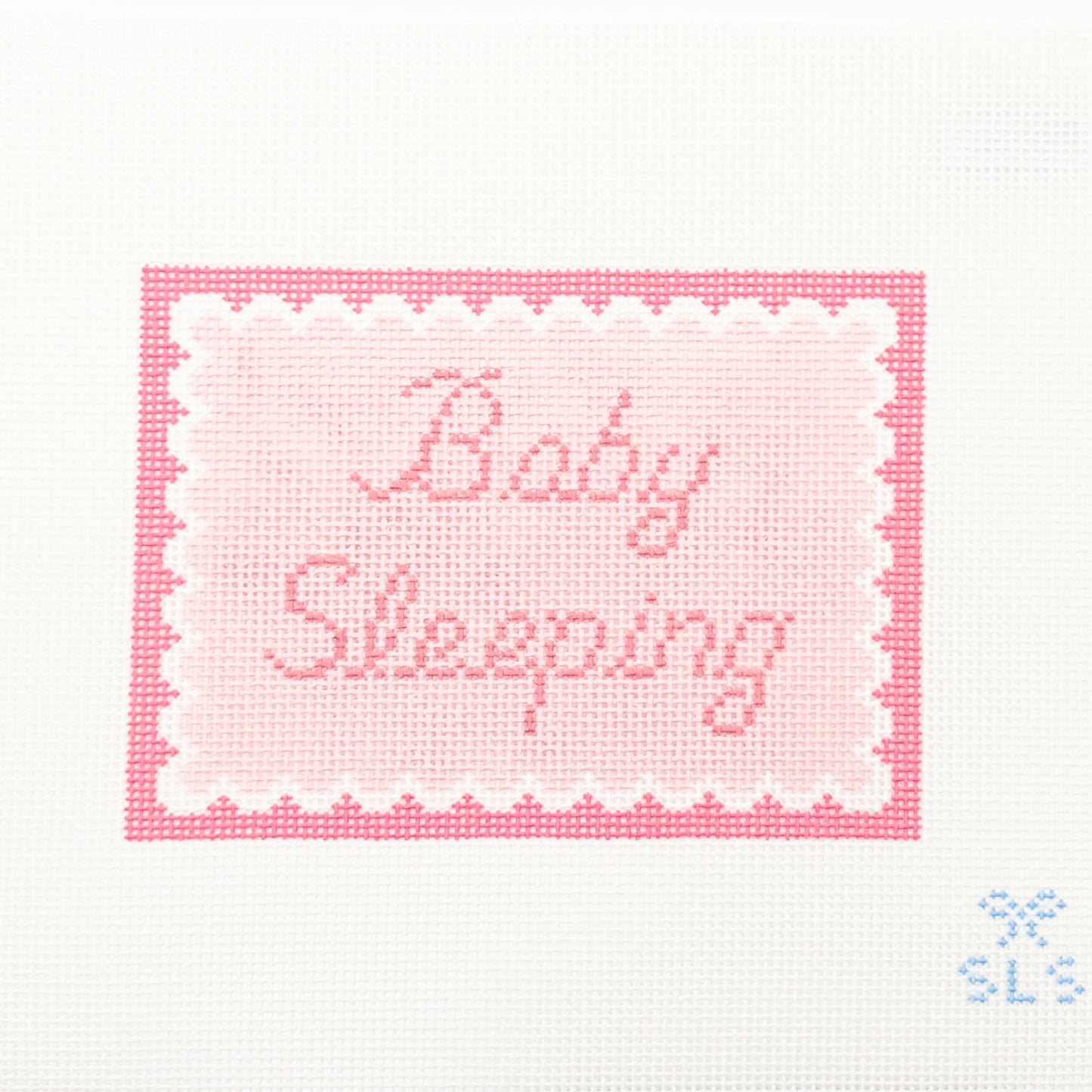 Baby Sleeping Pink Scallops