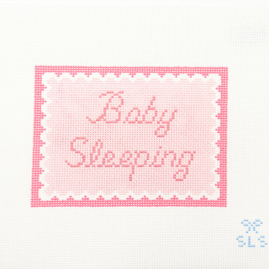 Baby Sleeping Pink Scallops