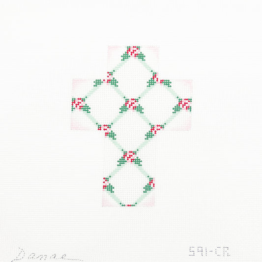 Pink Floral Cross