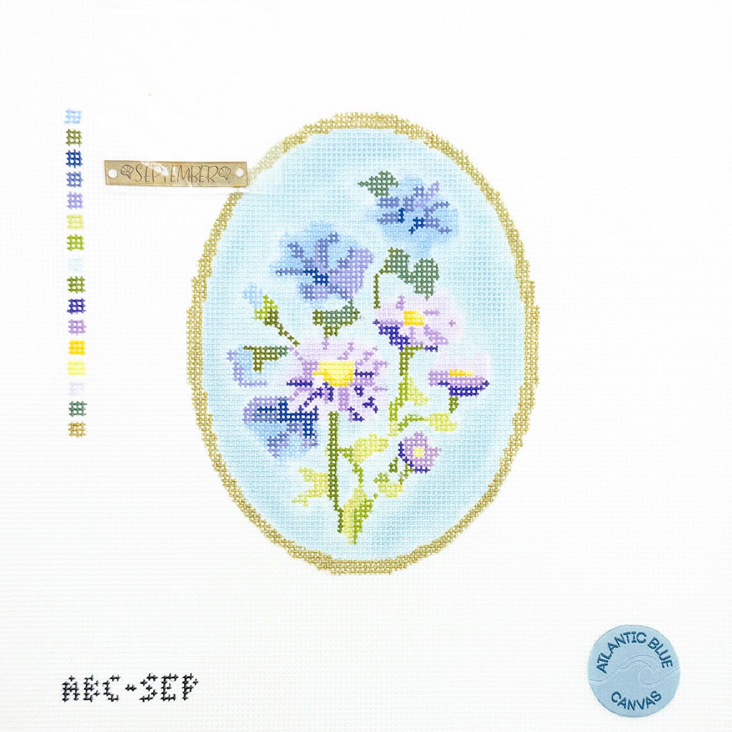 September Birth Flowers Cameo