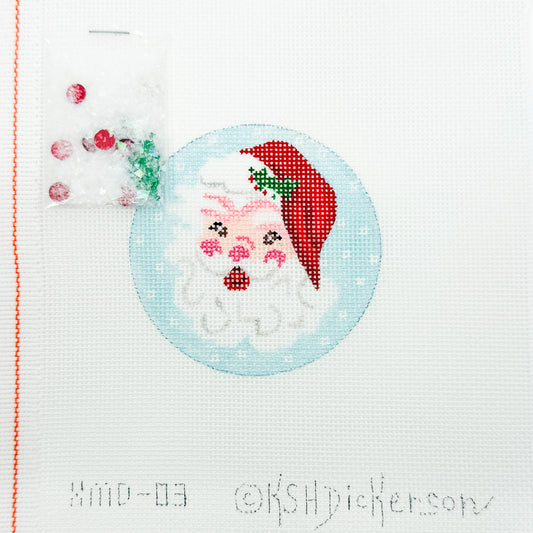 Small Santa Snow Globe Ornament