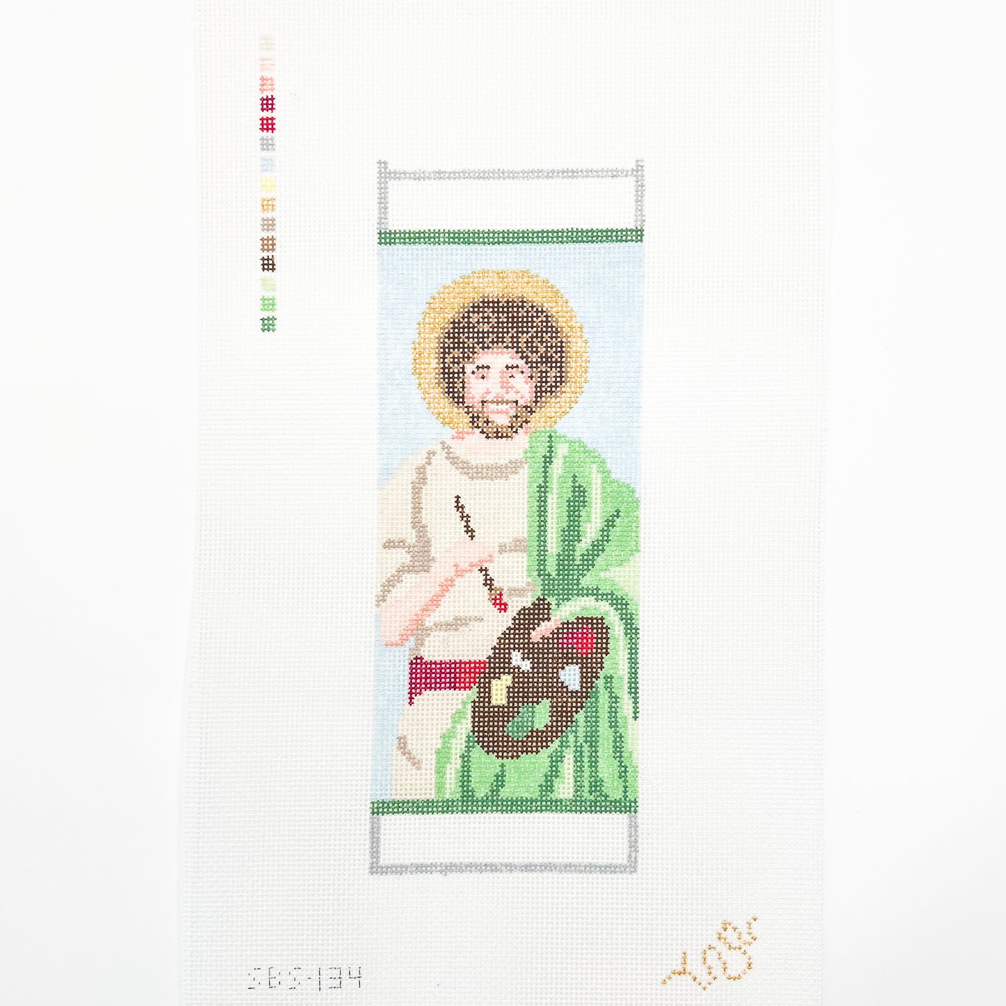 Saint Bob Ross Candle