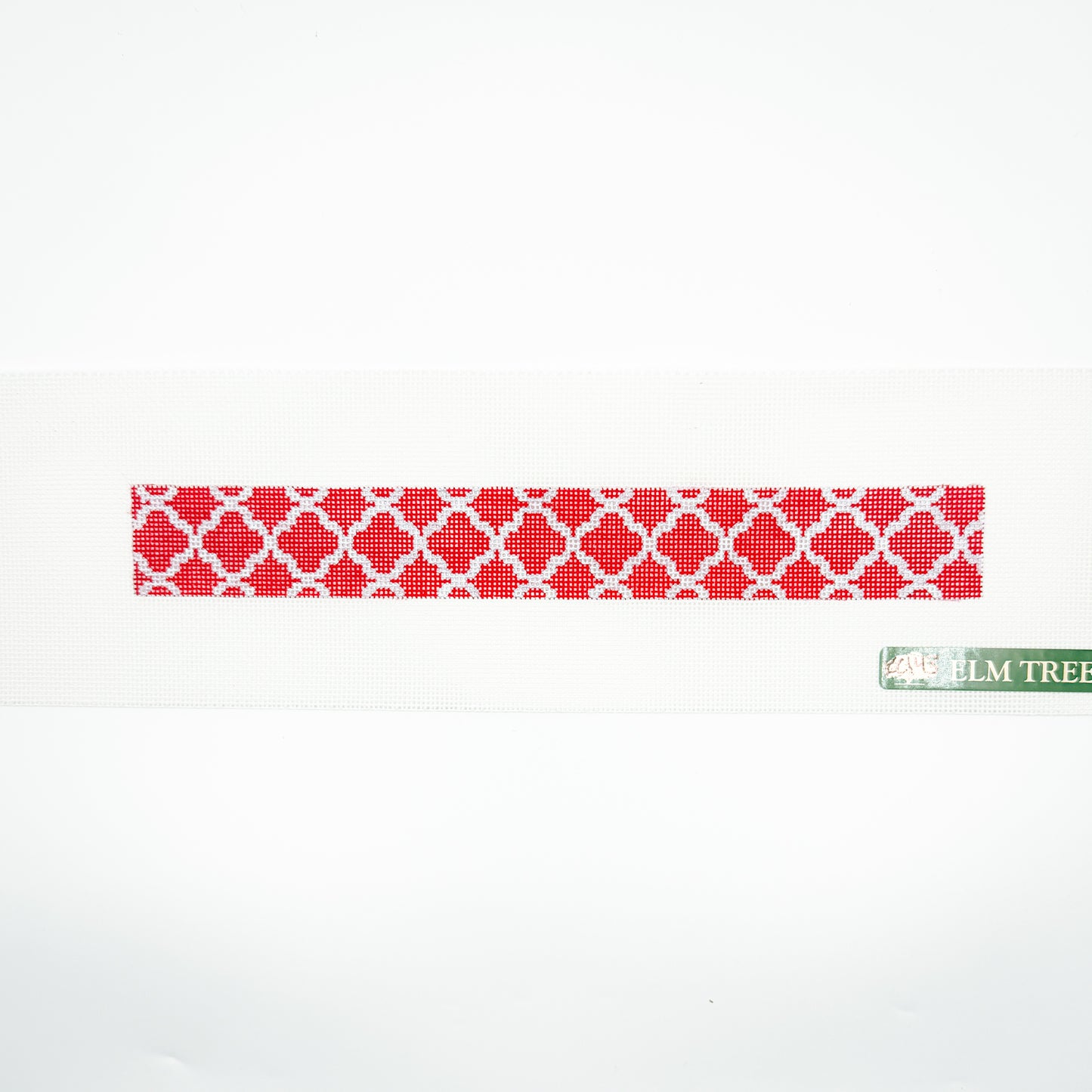 Red Quatrefoil Key Fob