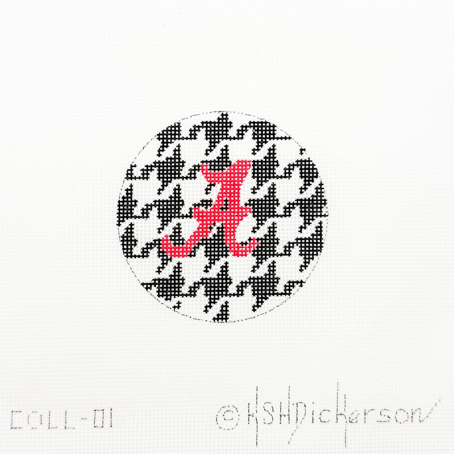 Alabama Houndstooth Round