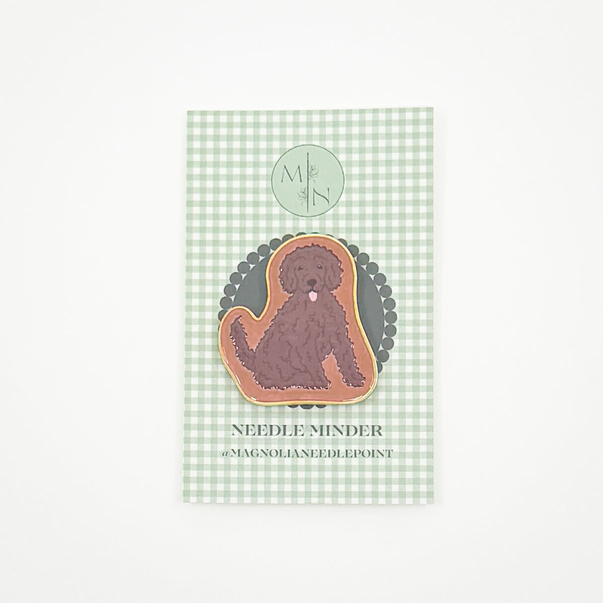 Brown Doodle Needle Minder
