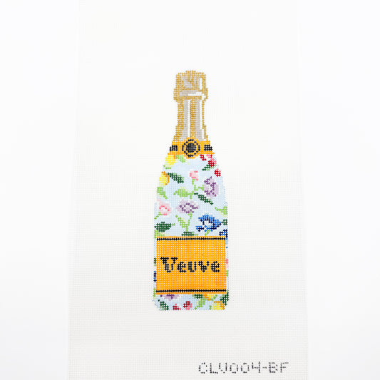 Veuve Bottle - Blue Floral
