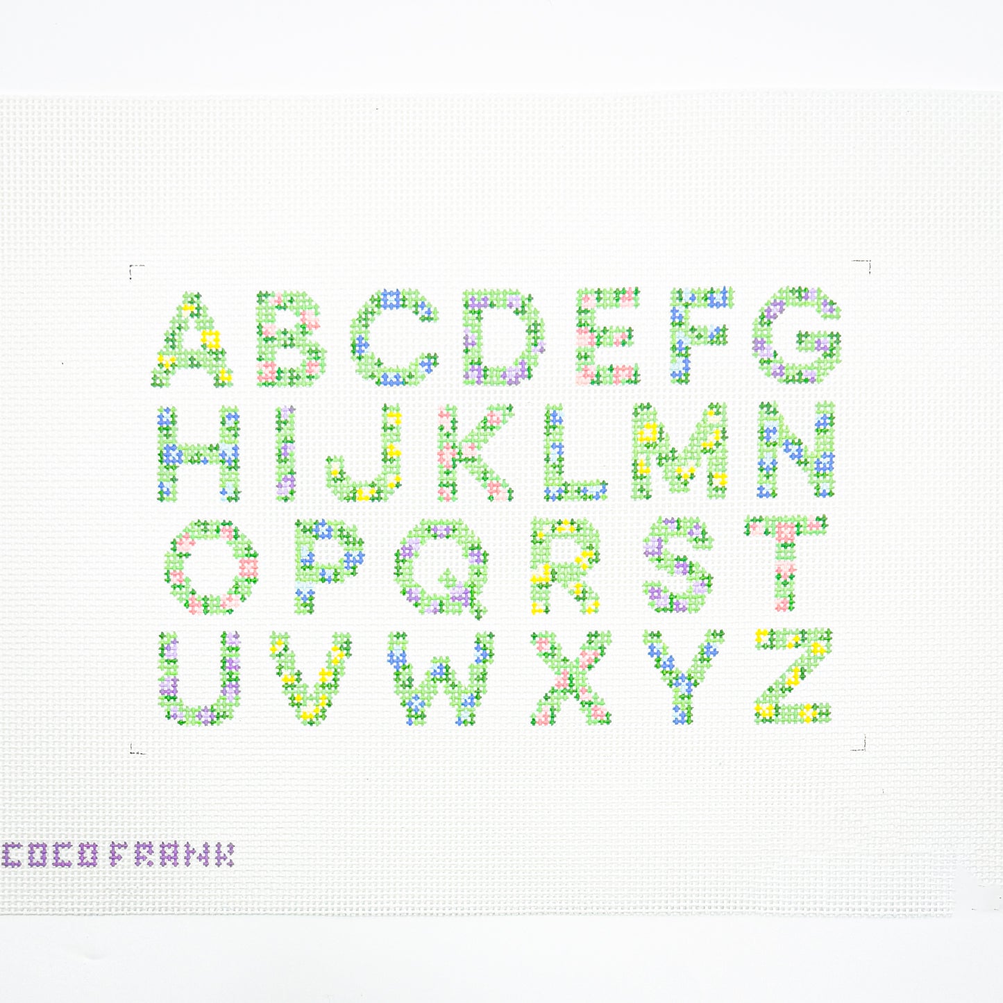 Floral Alphabet Sampler