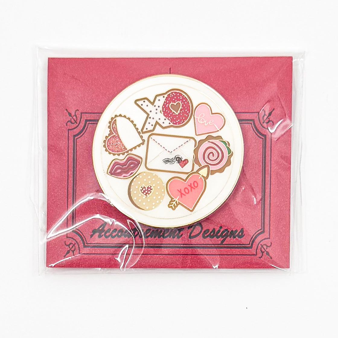 Valentine Cookie Plate Needle Minder - TRUNK SHOW