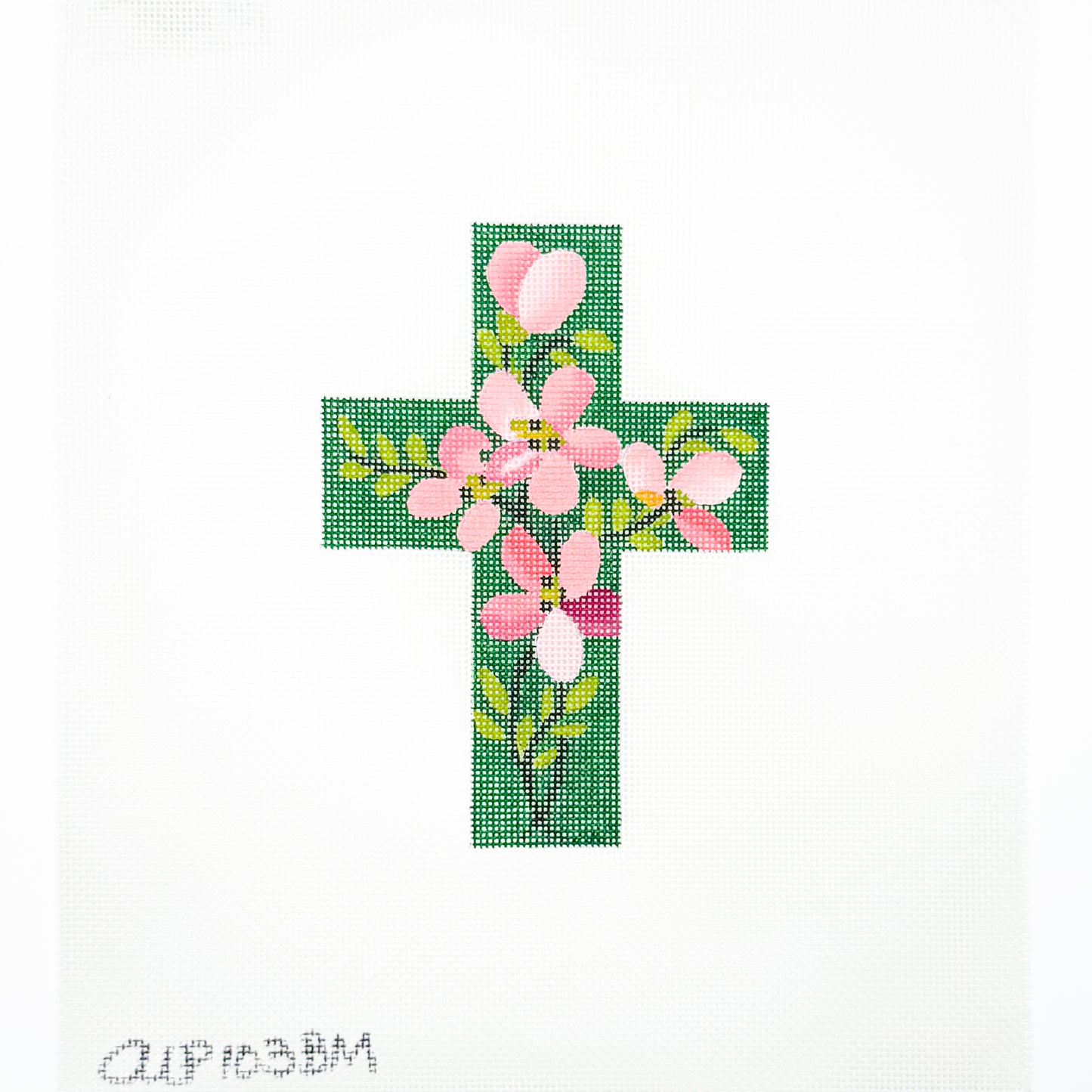 Green Floral Cross