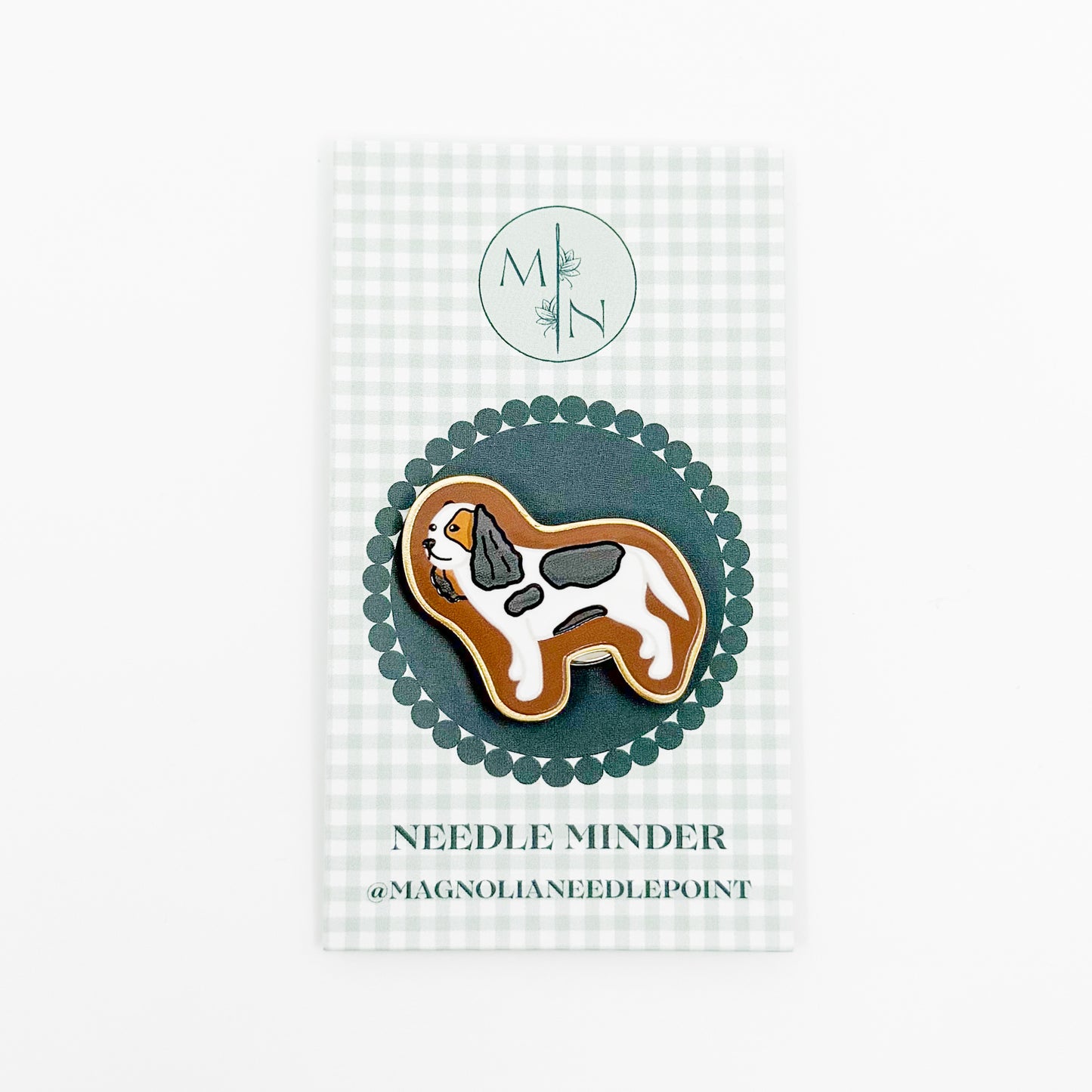 Tricolor King Charles Cavalier Needle Minder