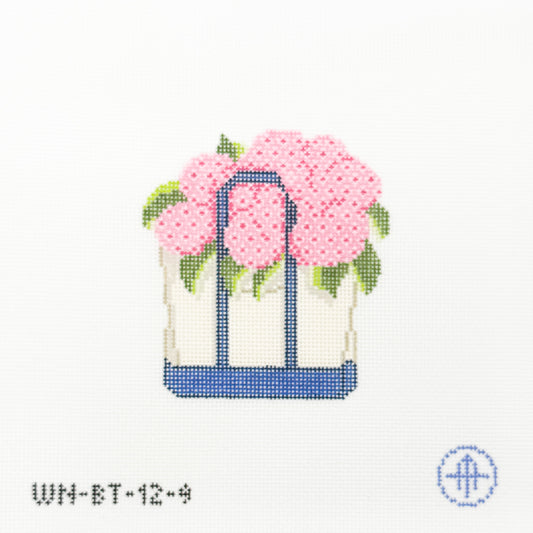 Nine Bunches of Pink Hydrangeas Boat Tote (Day 9 of 12 Days of Boat Totes)
