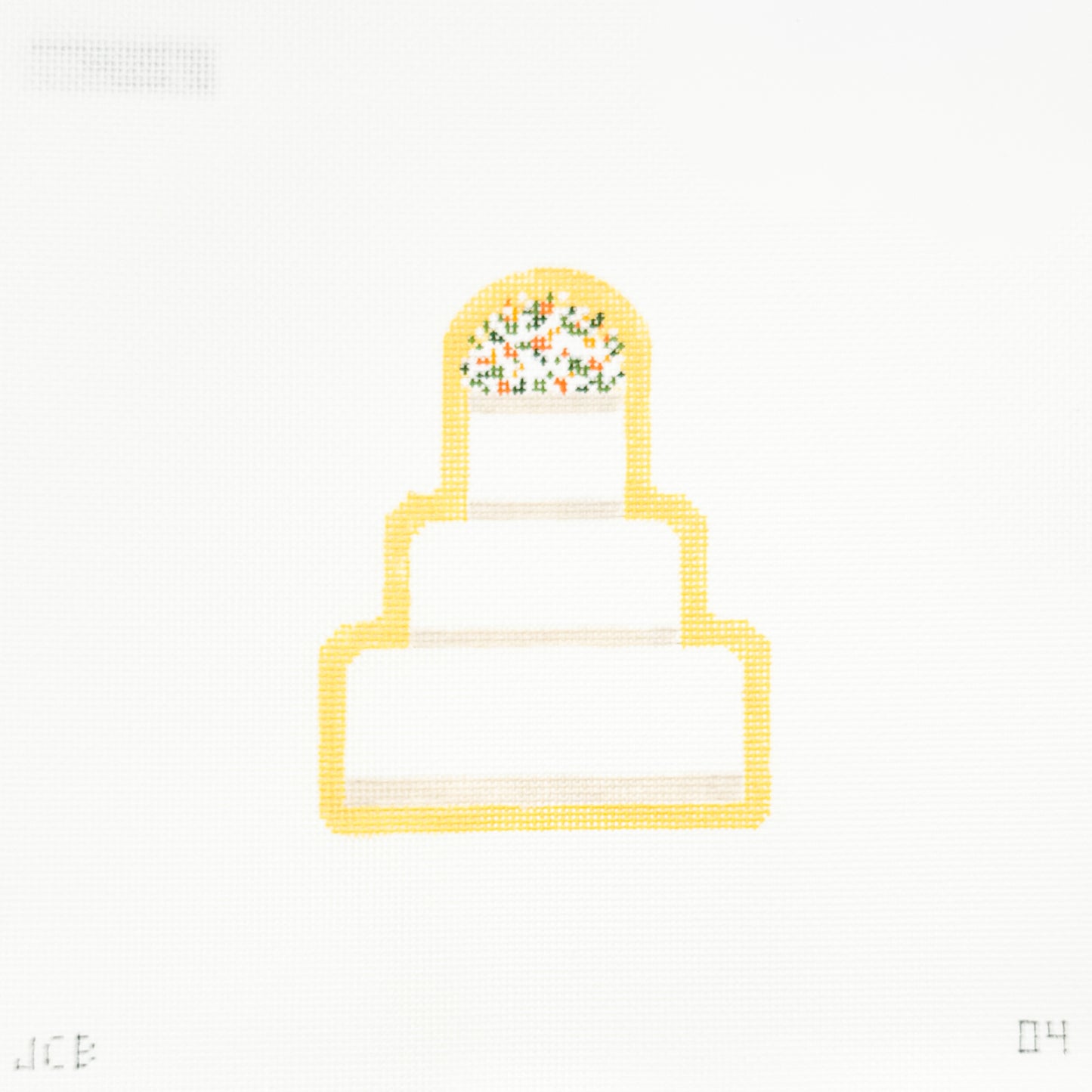 Wedding Cake Orange with Orange Flowers