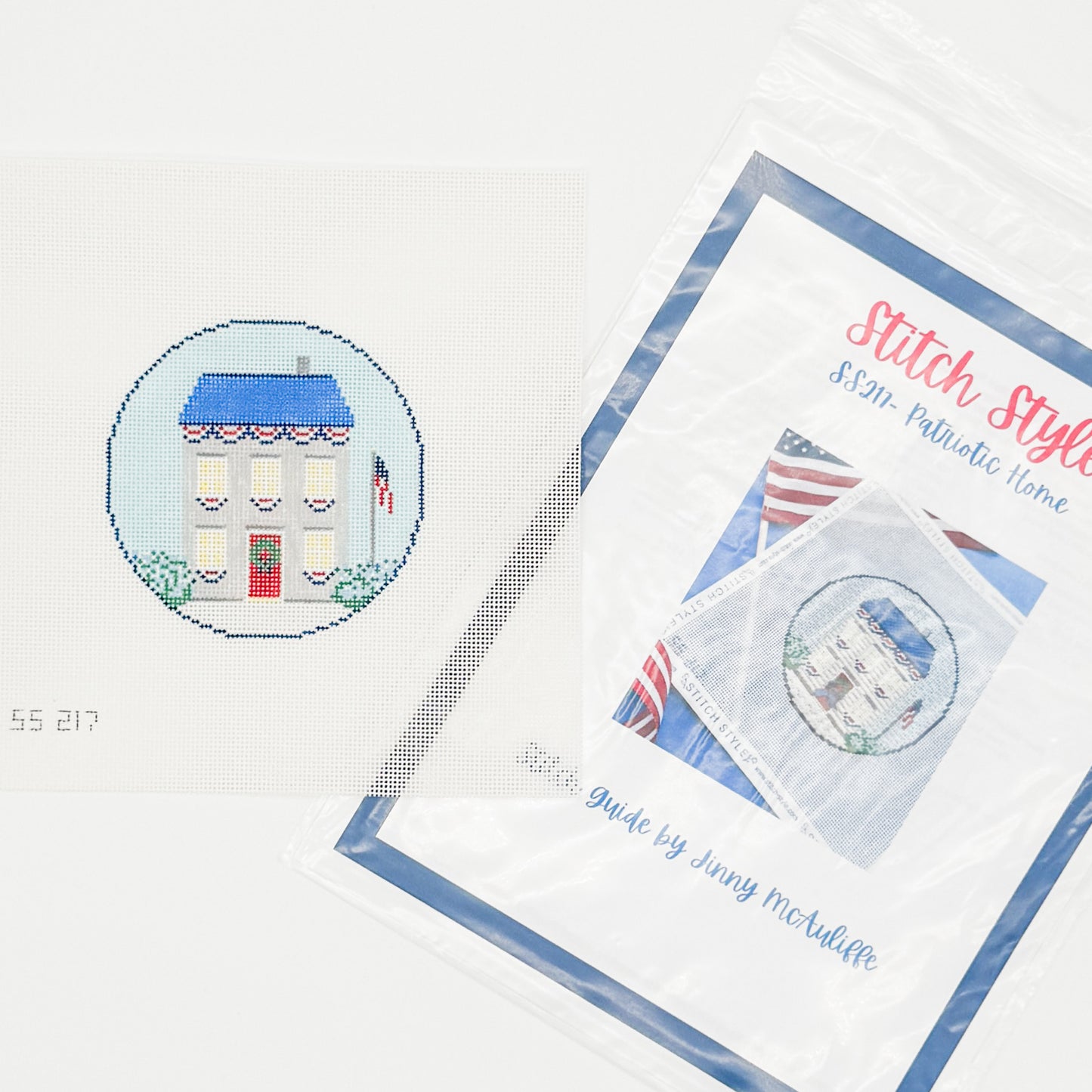 Patriotic Home (with stitch guide)
