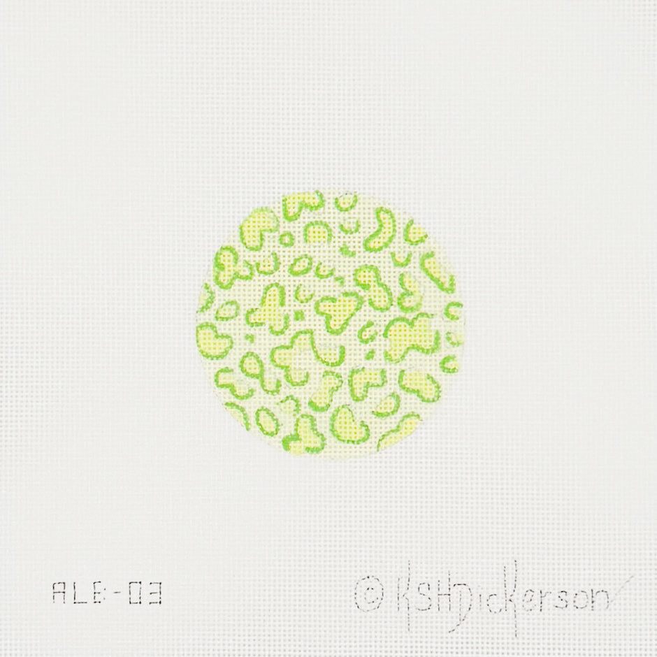 Neon Yellow and Green Leopard Ornament