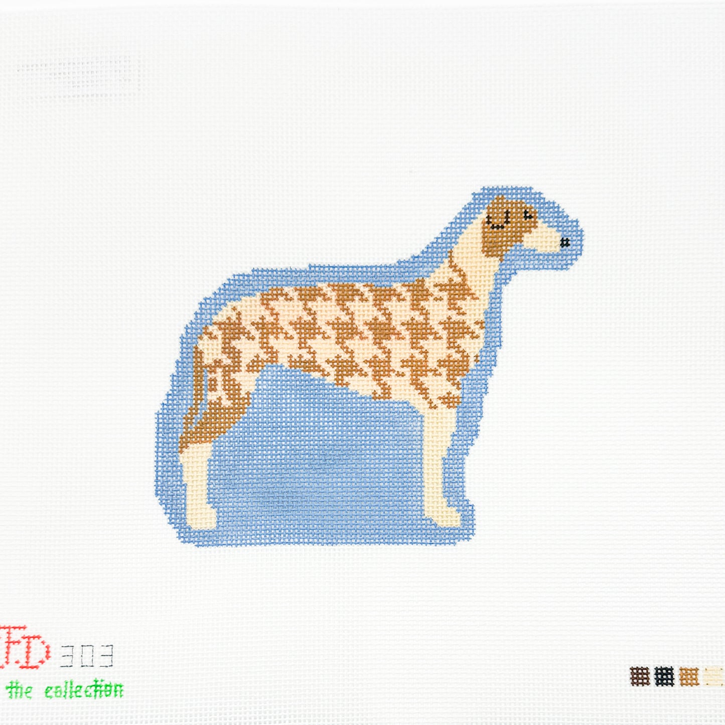 Houndstooth Dog (browns)