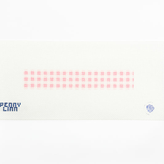 Large Pink Gingham Key Fob