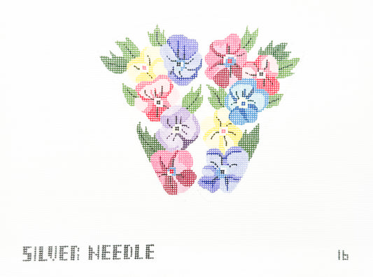 Pansies Scissor Case