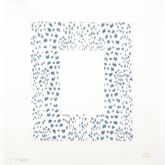 French Dots Frame in Navy