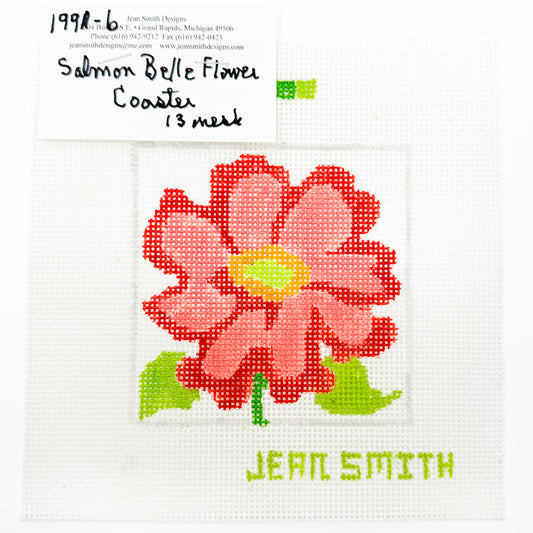 Salmon Belle Flower Coaster