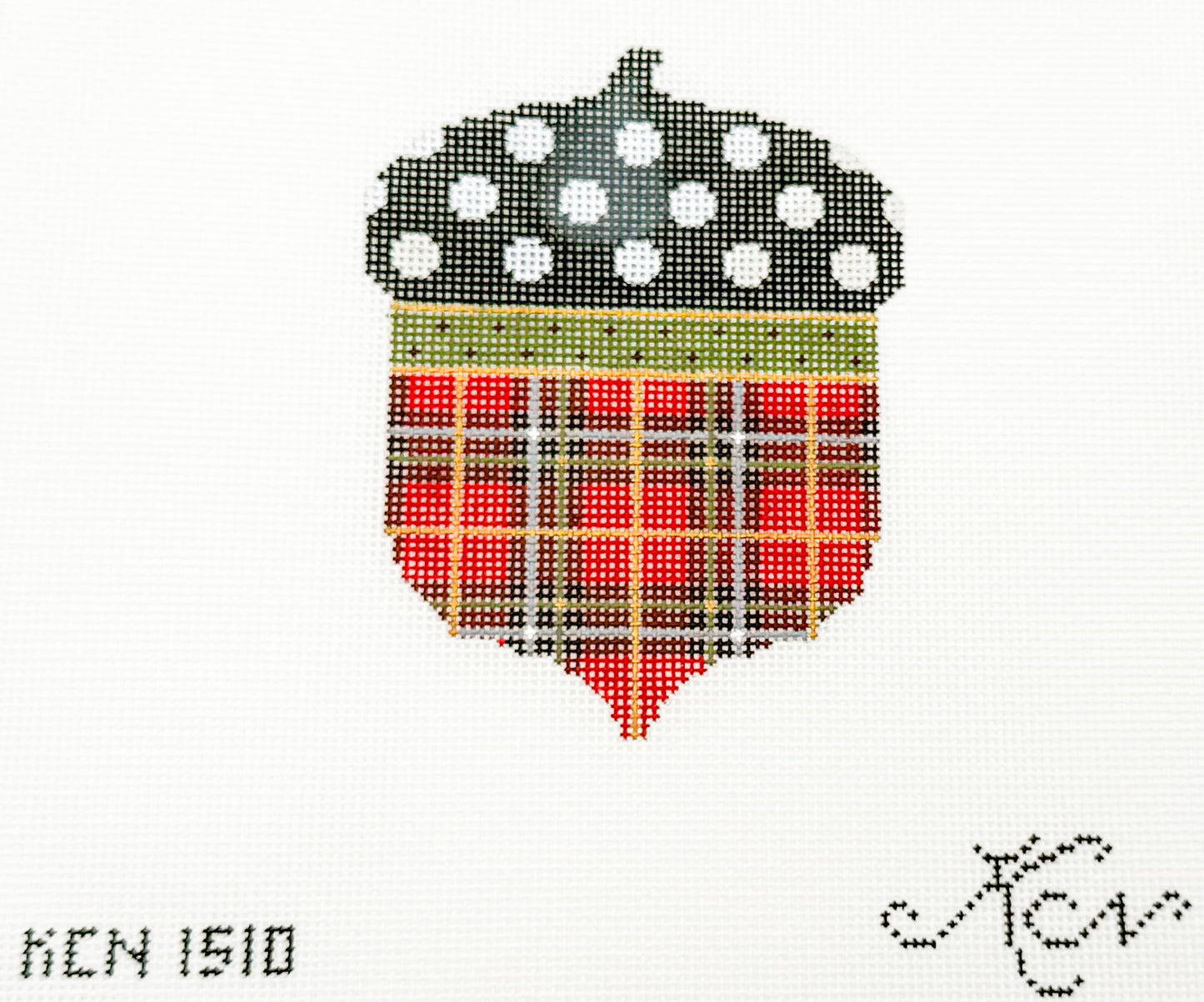 Christmas Plaid Acorn