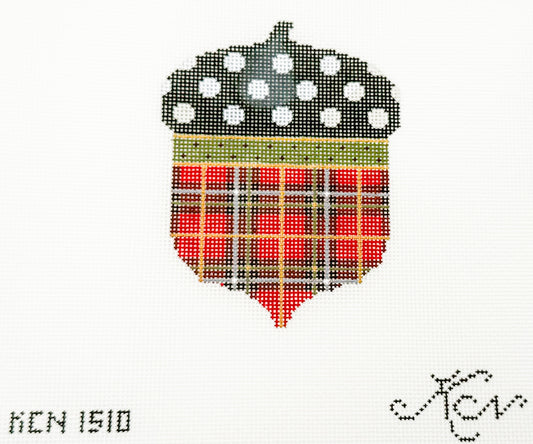 Christmas Plaid Acorn