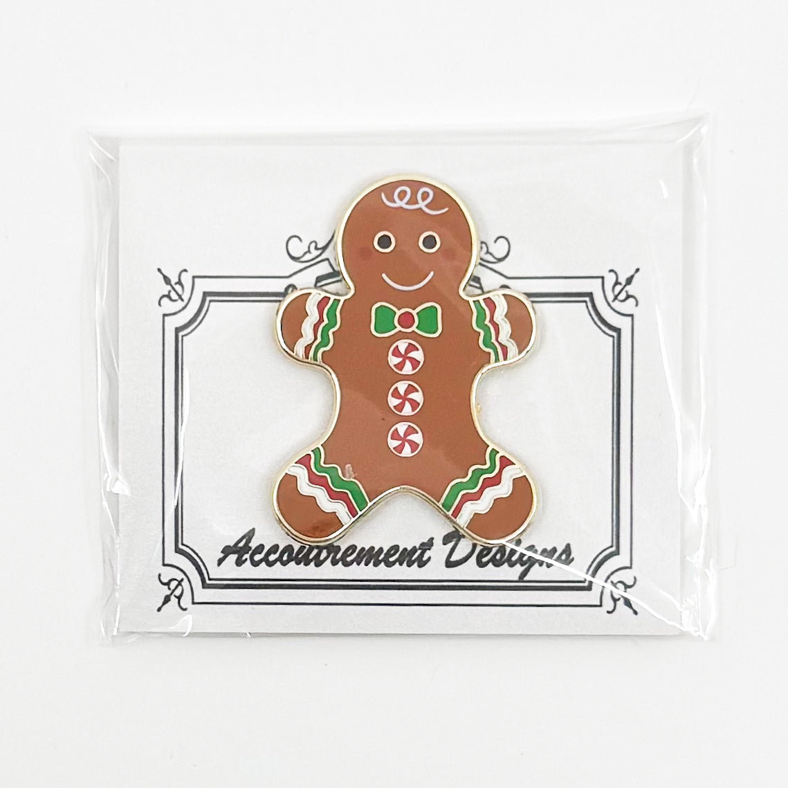 Gingerbread Man (Red/Green) Needle Minder