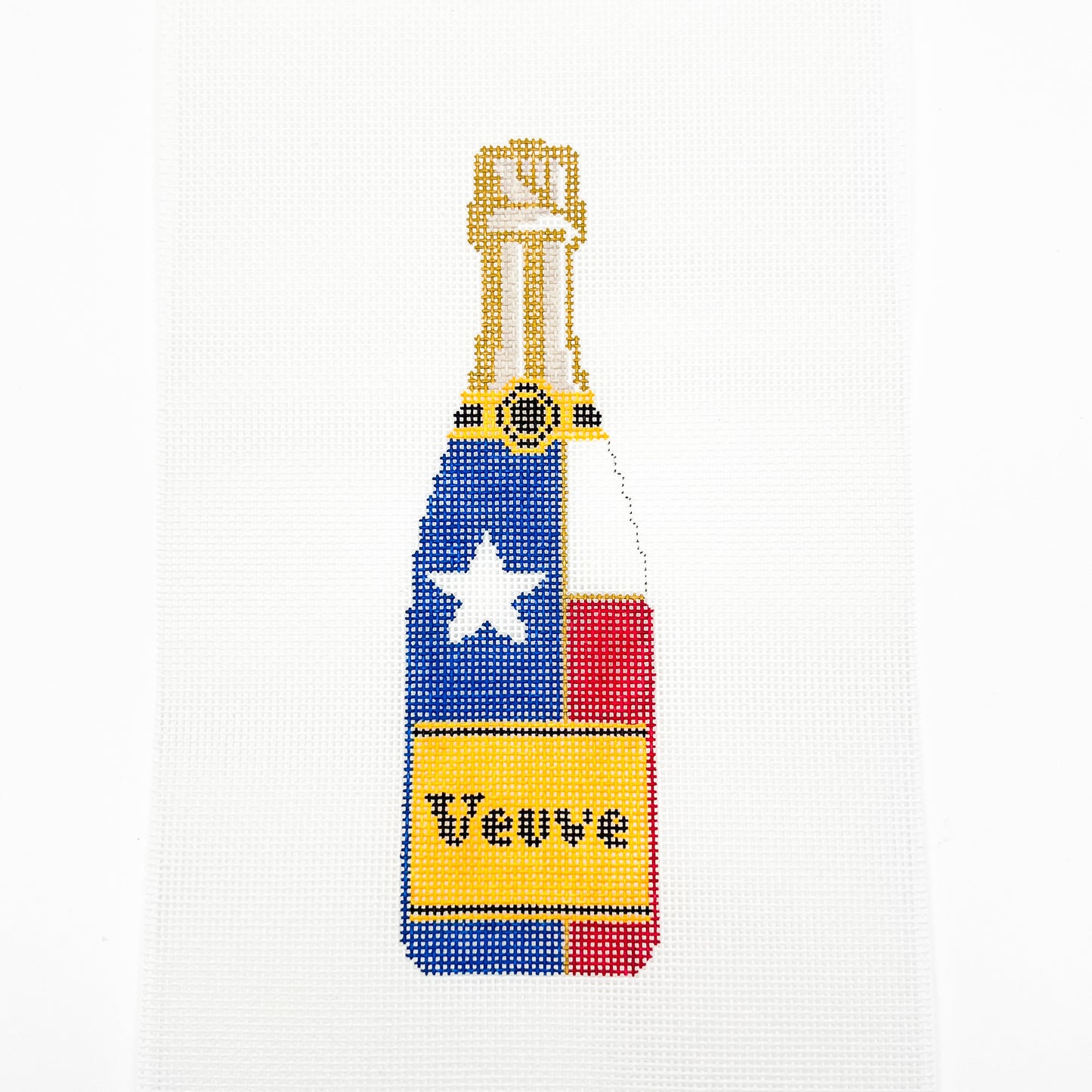 Veuve Bottle - Texas Flag