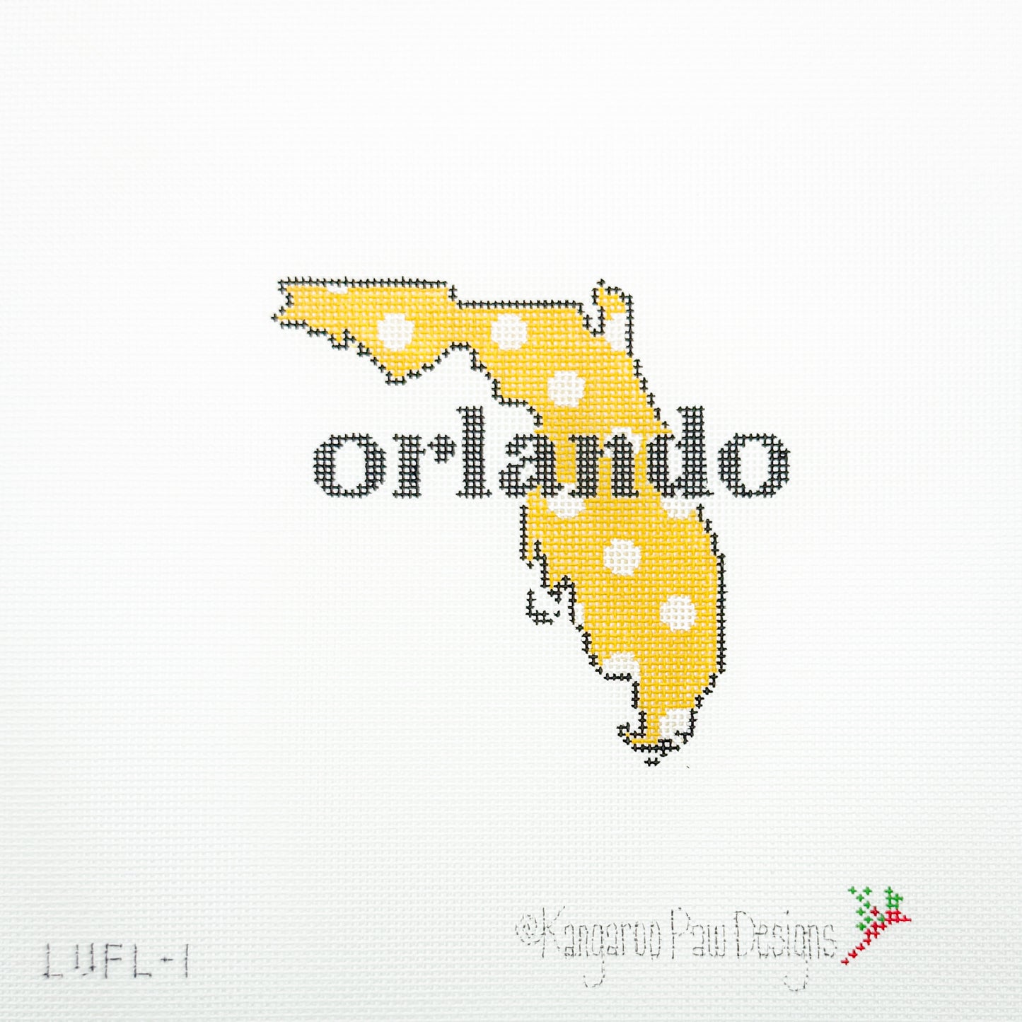 Black + Gold “Orlando” Florida Shape