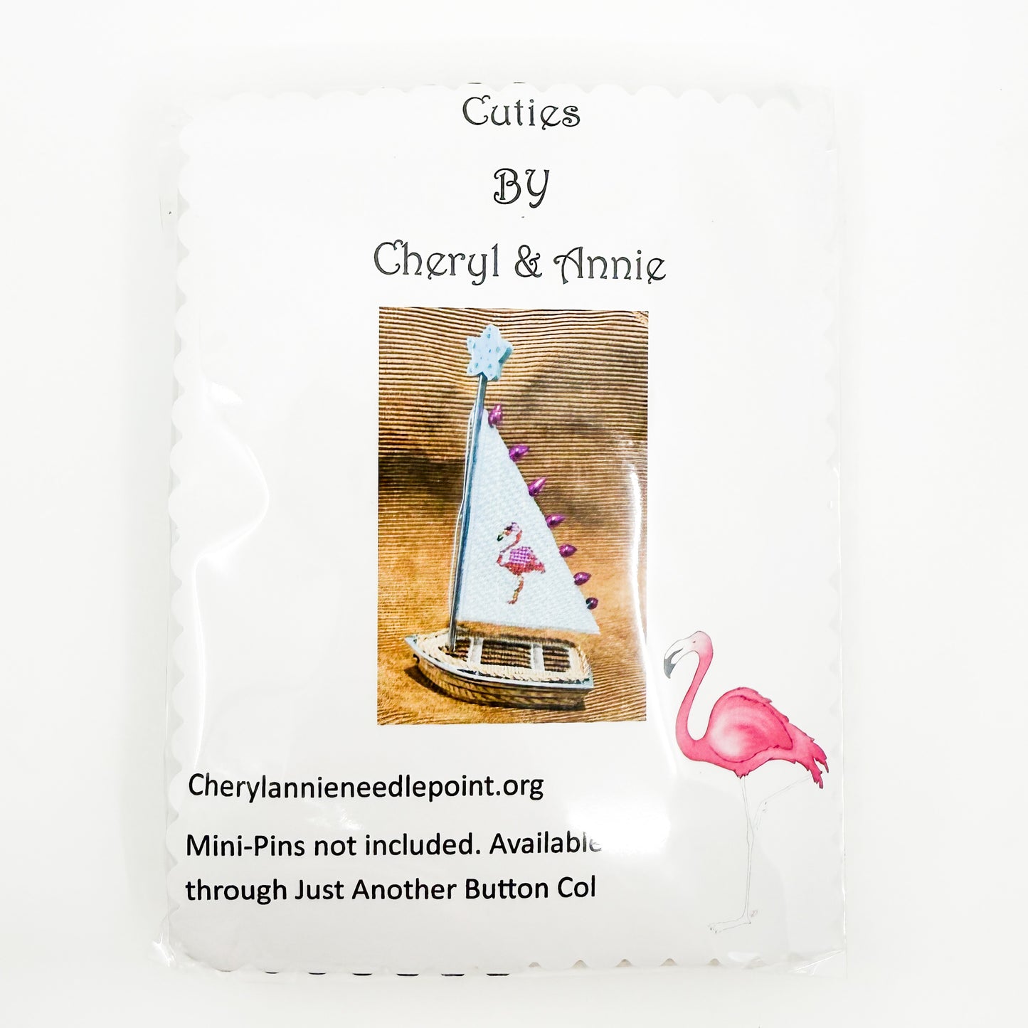 Sailboat 3D Cutie with Flamingo Flag