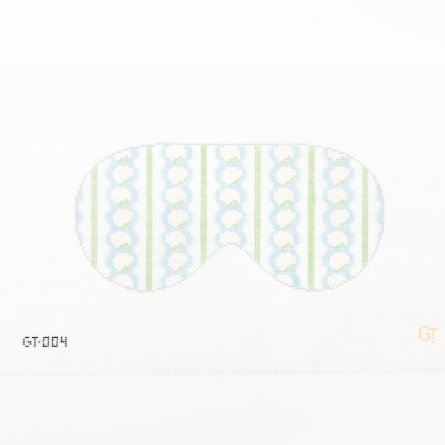 Hydrangea Floral + Stripe Sleep Mask
