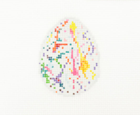 Colorful Splatter Paint Egg
