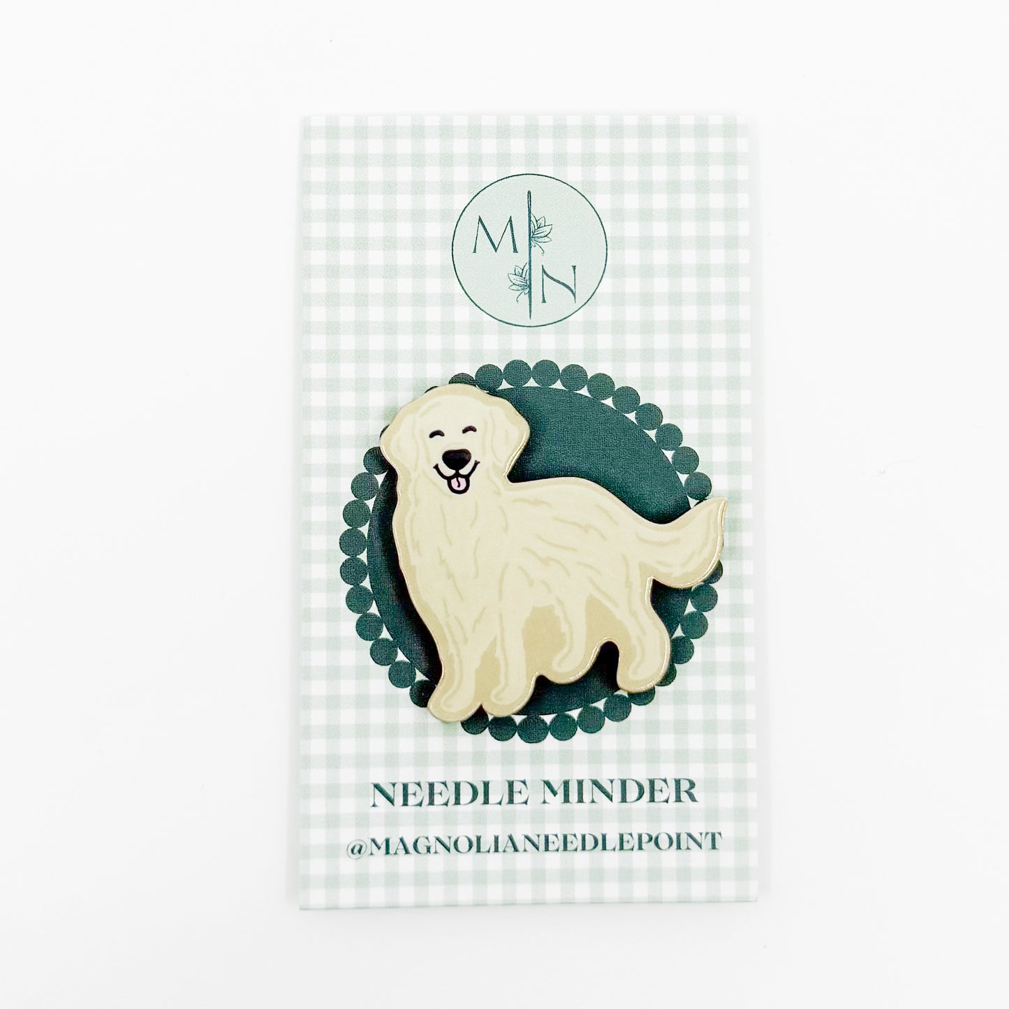 English Cream Golden Retriever Needle Minder