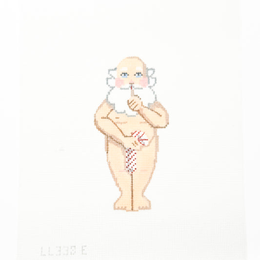 Naked Santa with Candy Cane